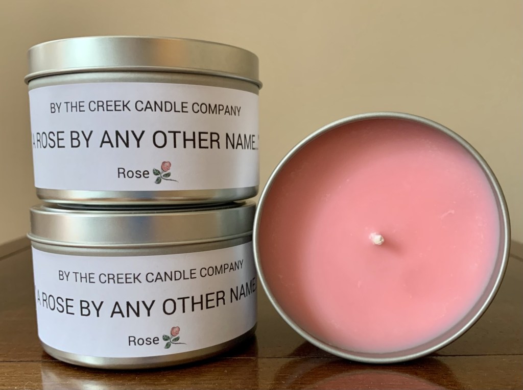 Rose candle